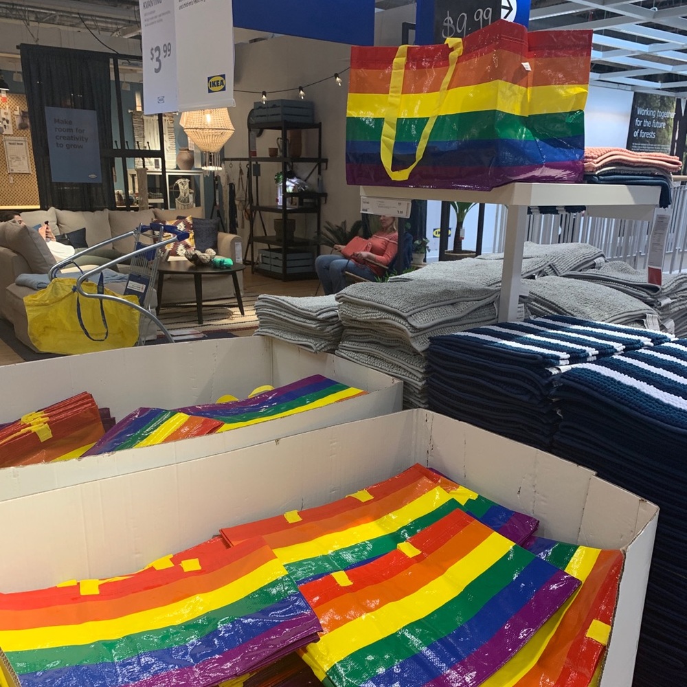 Limited Edition LGBTQ+ KVANTING Ikea bag.